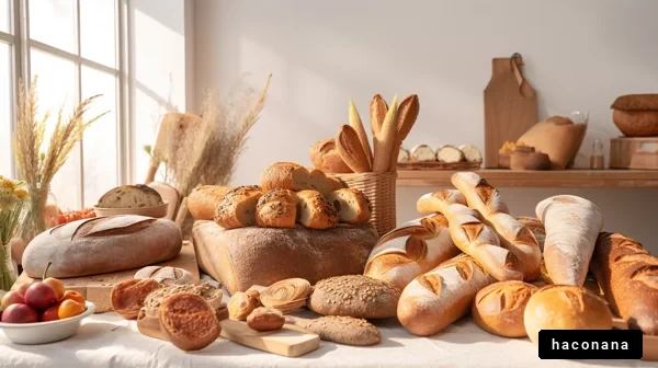美味しいパンの盛り合わせ
