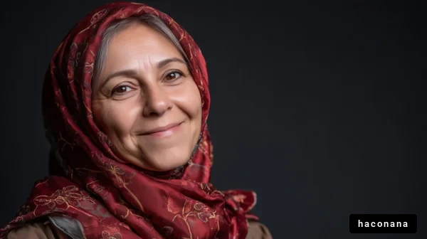 笑顔の女性ポートレート