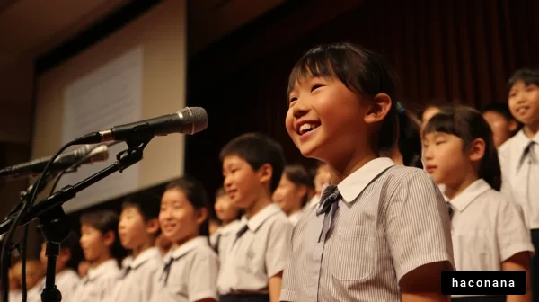 子供たちの合唱風景