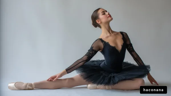 優雅なバレリーナのポーズ