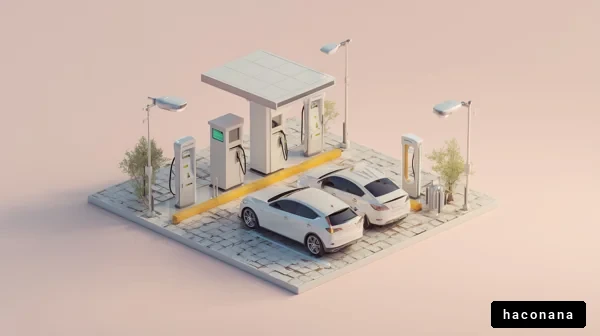 電気自動車の充電ステーション