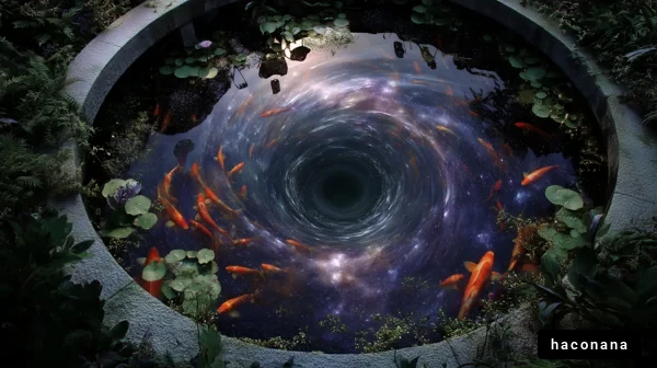 宇宙の渦と金魚