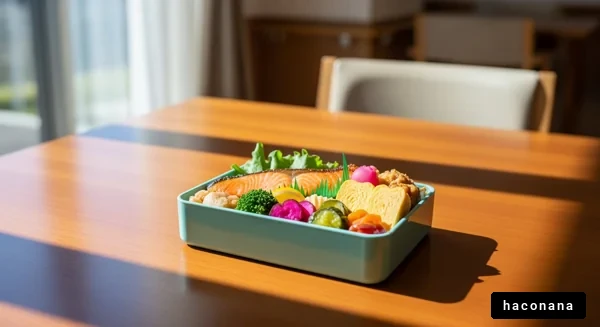 美しいお弁当のセット