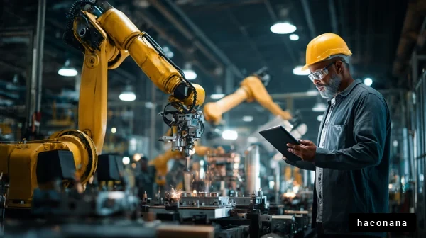 工場で働く技術者の姿