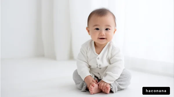 かわいい赤ちゃんの笑顔