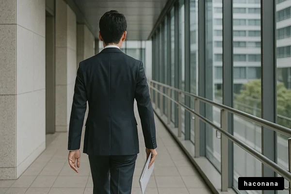 ビジネスマンの出勤風景