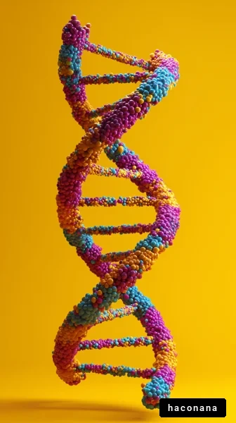 カラフルなDNAの構造
