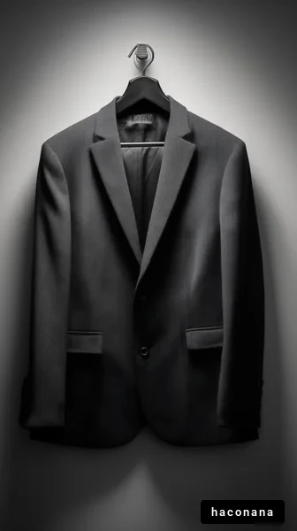 シンプルなスーツジャケット