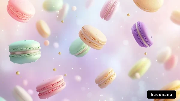 カラフルなマカロンの世界