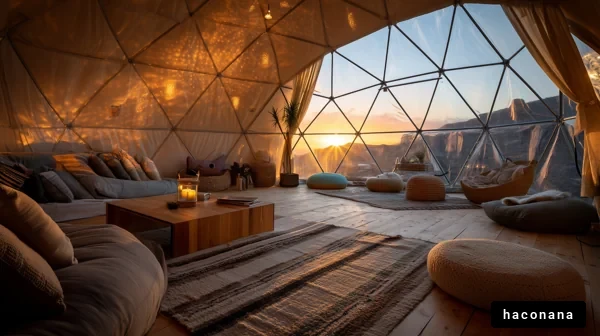 温かみのあるドーム型空間