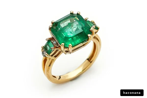 エメラルドの美しいリング