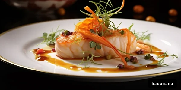 美しい料理の盛り付け