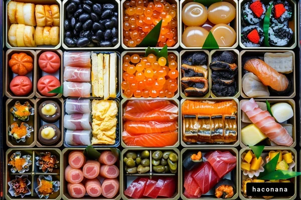 豪華な寿司盛り合わせ