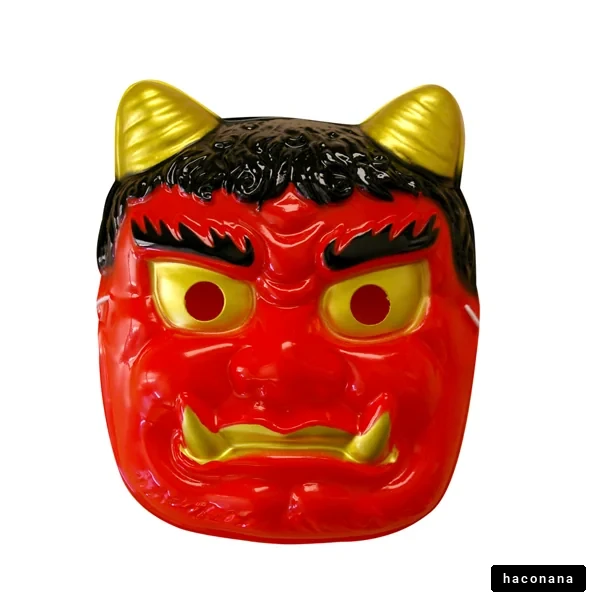 赤い鬼のマスク