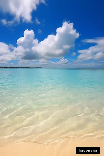 青い海と白い雲