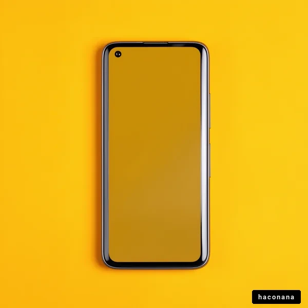 スマートフォンの斜めアングル