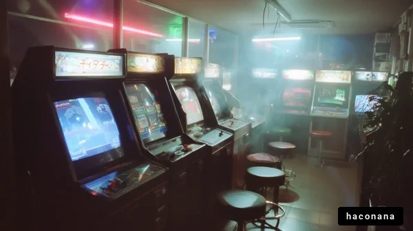 レトロなアーケードゲームの店