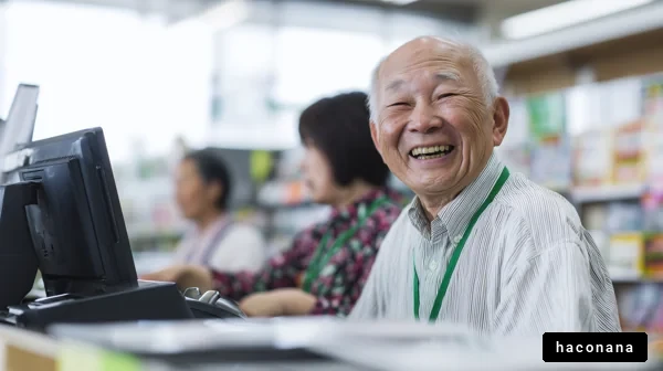 高齢者の笑顔と仕事