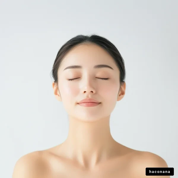 美しい素肌の女性