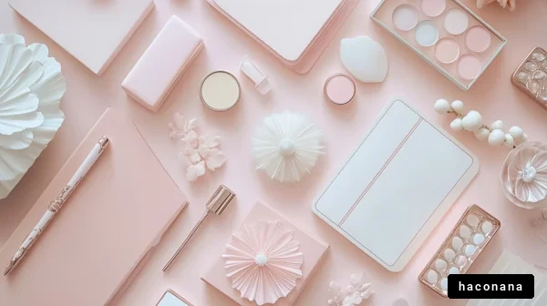 ピンクの文房具と雑貨