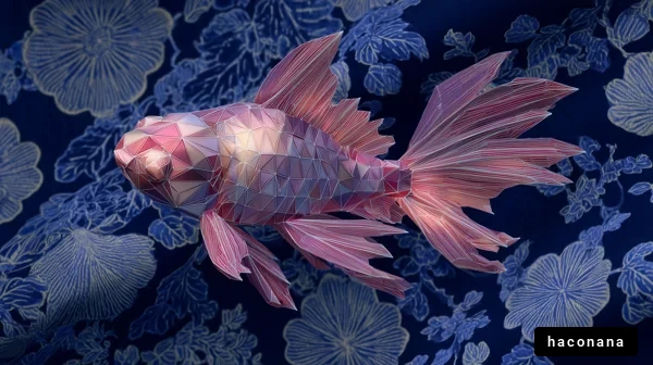 ポリゴンの金魚