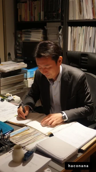 オフィスで働くビジネスマン