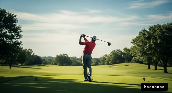 美しいゴルフ場でのショット