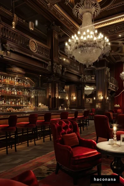 高級バーの内装シーン