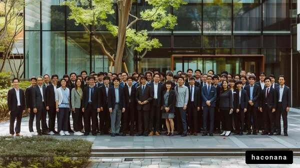 ビジネスチームの集合写真