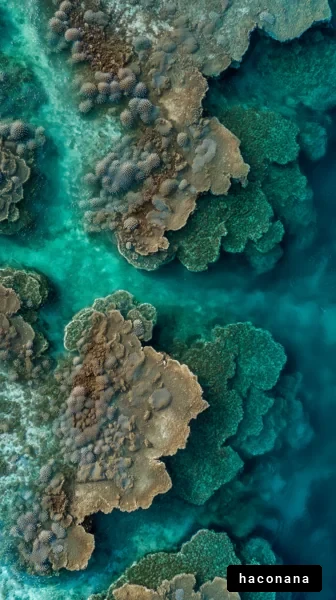 美しいサンゴ礁の海