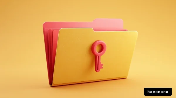 カラフルなフォルダーの鍵