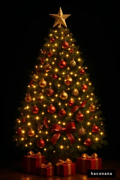 クリスマスツリーと贈り物