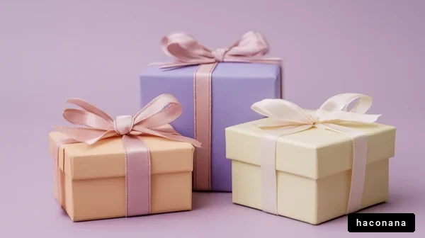 可愛いギフトボックスの集合