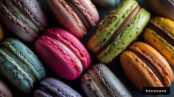 カラフルなマカロンの盛り合わせ