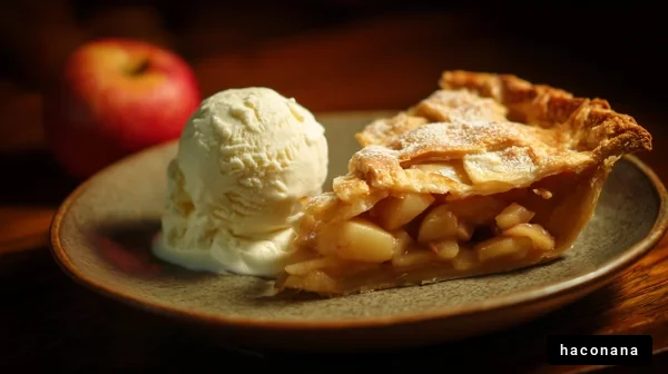 アップルパイとアイスクリーム