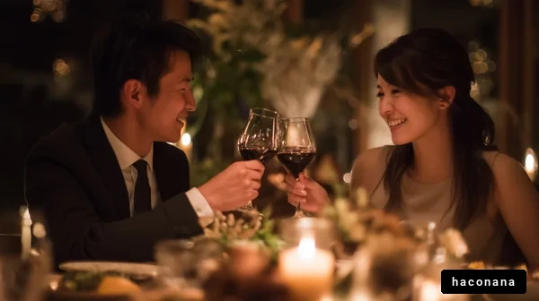 ロマンチックなディナーのひととき
