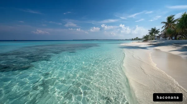 透明な海と白い砂浜