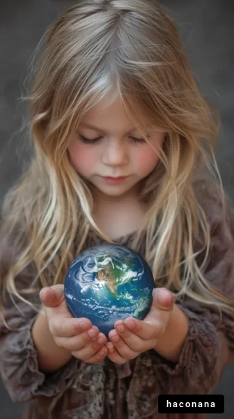 子供と地球の調和