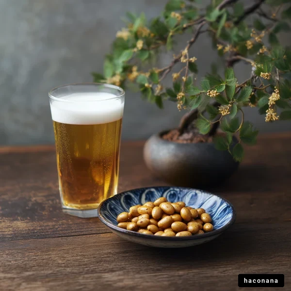 ビールとおつまみのある風景