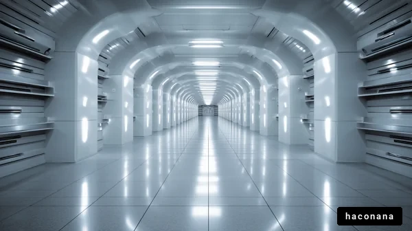 未来的なホールの風景