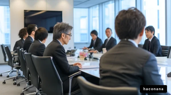 会議室でのビジネスミーティング