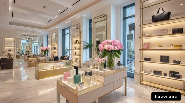 洗練された店舗内観