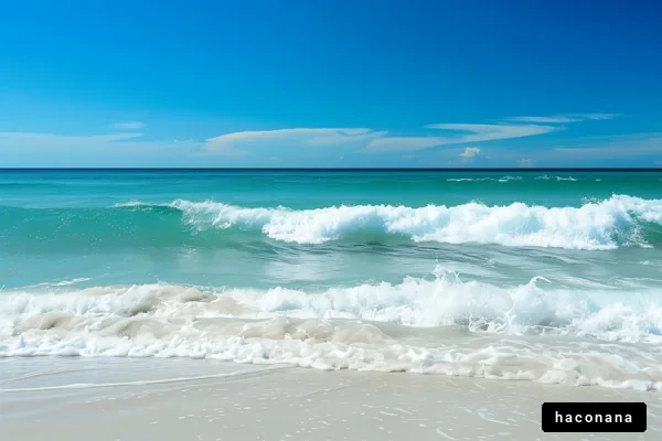 美しい青い海と空