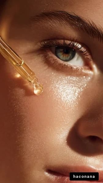 美容オイルの使用シーン