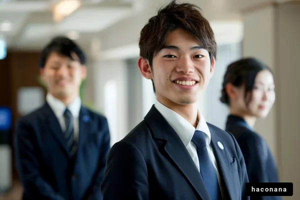 ビジネスシーンの若者たち