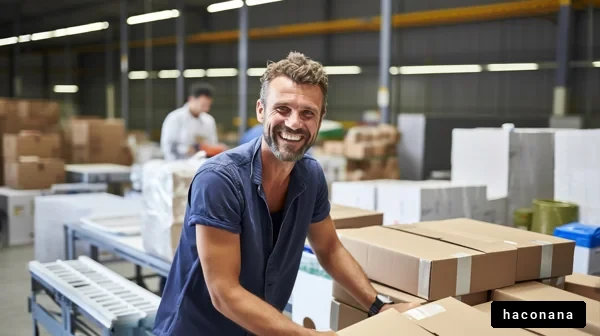 笑顔で働くスタッフ