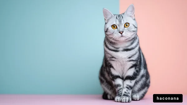 オシャレな猫のポートレート