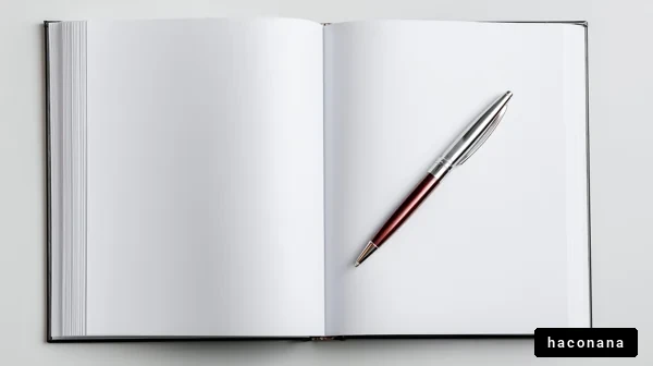 白いページとペン