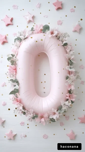 ピンクのバルーンと花