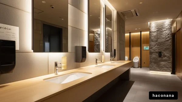 モダンな公共トイレの内装
